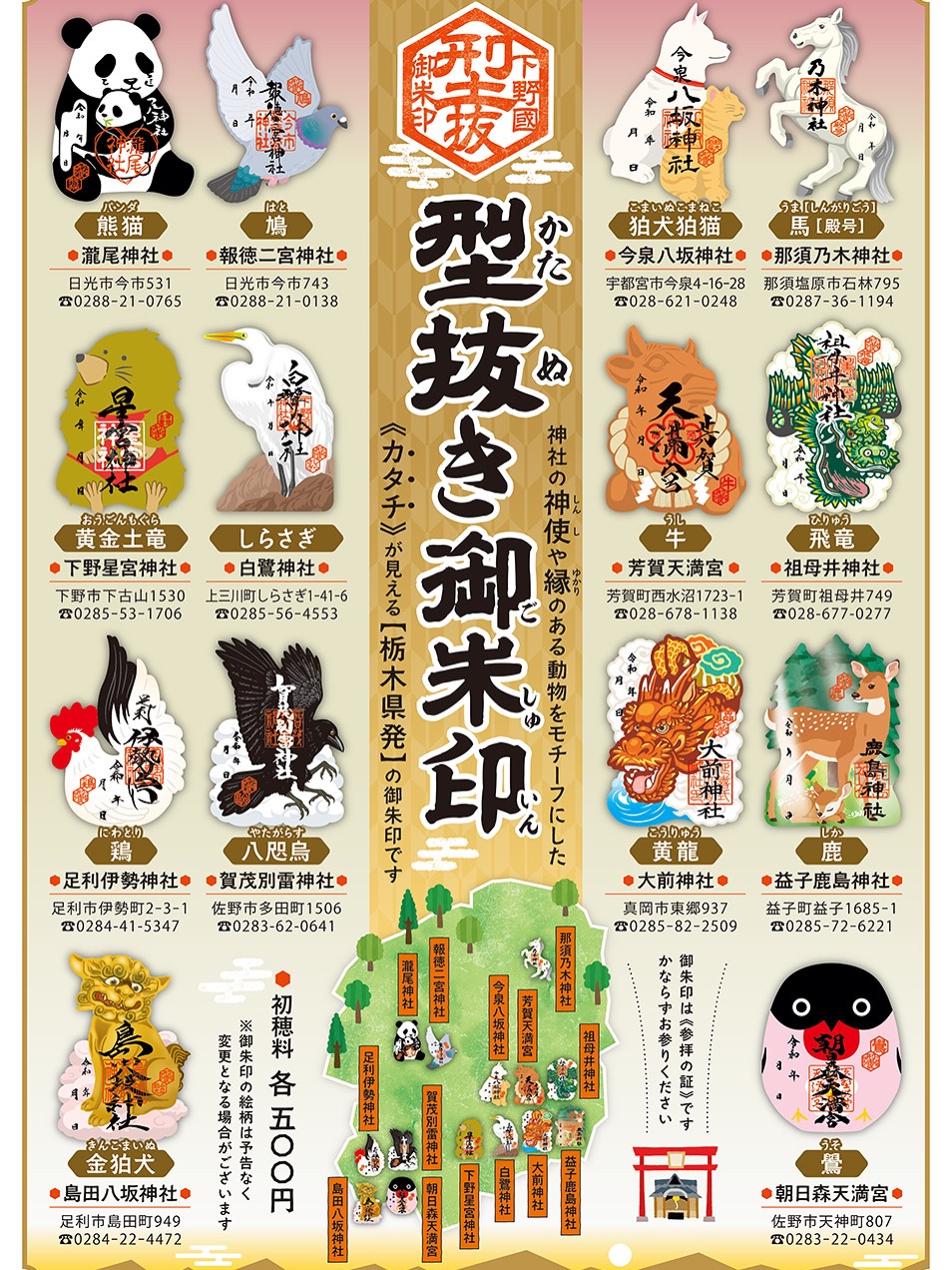 「下野国型抜御朱印」展示のご案内